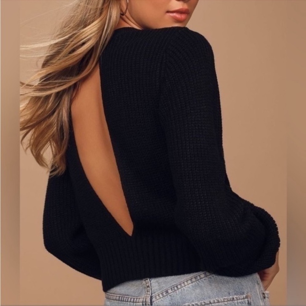 Sanctuary black Chelsea cut out sweater‎ new